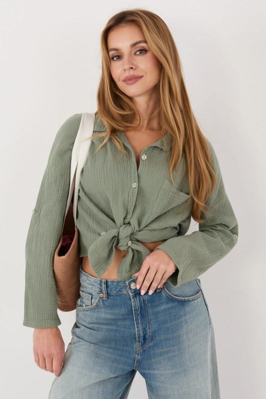 Košile s&nbsp;dlouhým rukávem model 231509 Italy Moda - Dámské oblečení košile