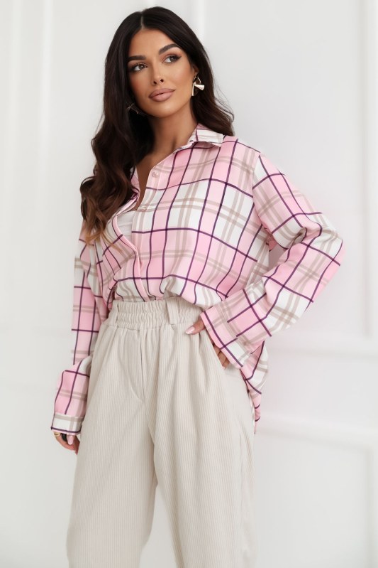 Košile s dlouhým rukávem model 231512 Italy Moda