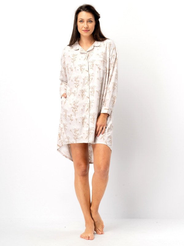 Dámská košile bez knoflíků Key LND 567 B25 dl/r 2XL-4XL