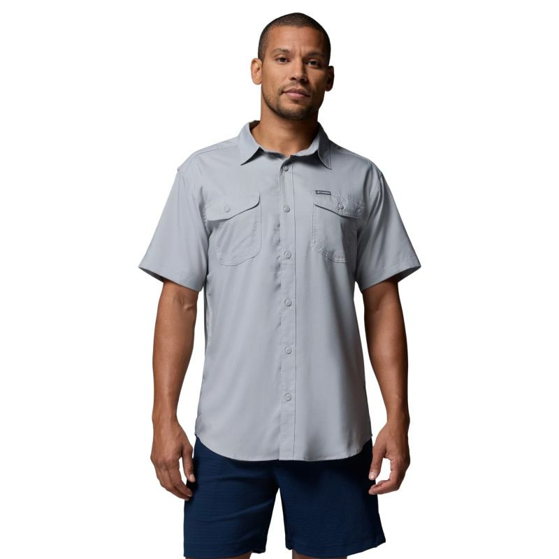 Košile Columbia Utilizer II Solid s krátkým rukávem 1577762039, šedá, velikost L