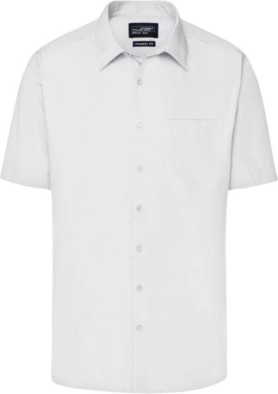 Daiber JN 644 Popelínová business košile s krátkým rukávem 02.0644 white