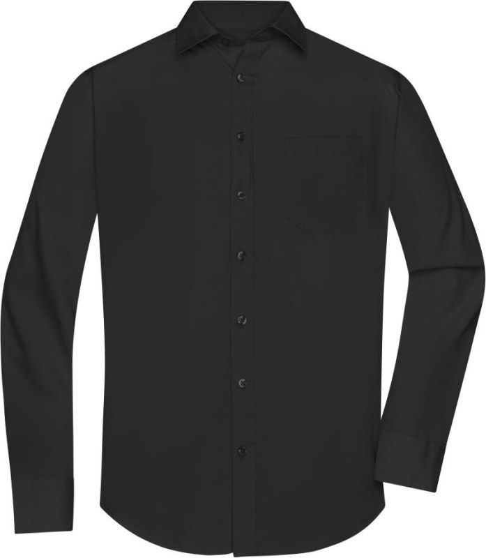 Daiber JN 678 Popelínová košile s dlouhým rukávem 02.0678 black