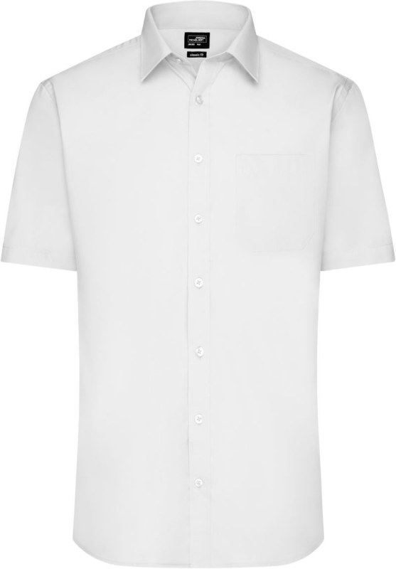 Daiber JN 680 Popelínová košile s krátkým rukávem 02.0680 white