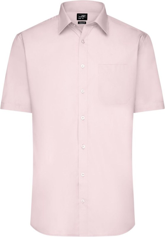 Daiber JN 680 Popelínová košile s&nbsp;krátkým rukávem 02.0680 light pink - Dámské oblečení košile