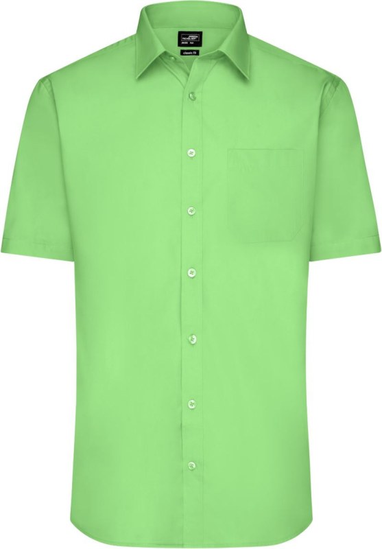 Daiber JN 680 Popelínová košile s krátkým rukávem 02.0680 lime green