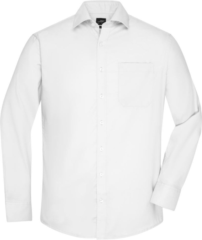 Daiber JN 682 Mikro keprová košile s dlouhým rukávem 02.0682 white