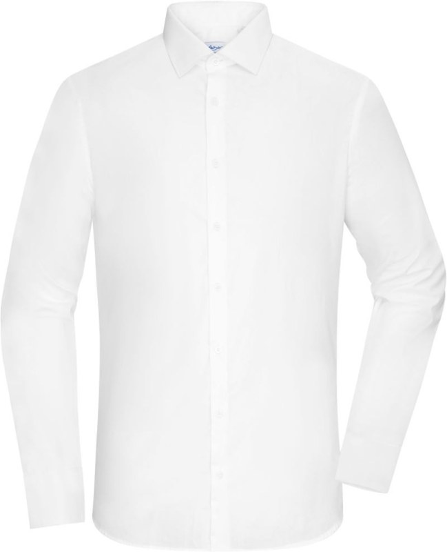 Daiber JN 1372 Popelínová košile slim fit s dlouhým rukávem 02.1372 white