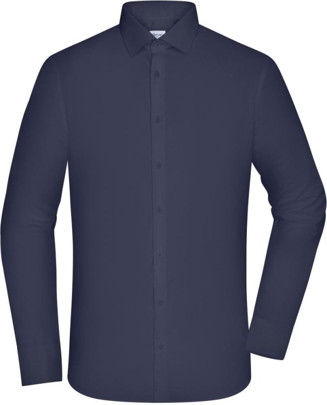 Daiber JN 1372 Popelínová košile slim fit s dlouhým rukávem 02.1372 navy