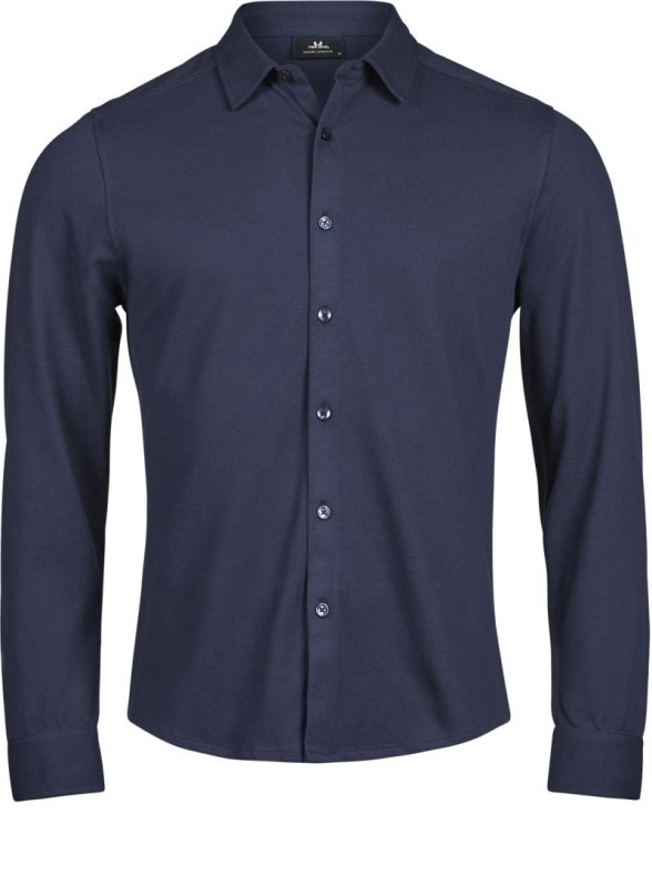 Tee Jays TJ 1416 Košile piqué s dlouhým rukávem "Luxury Stretch" 18.1416 navy