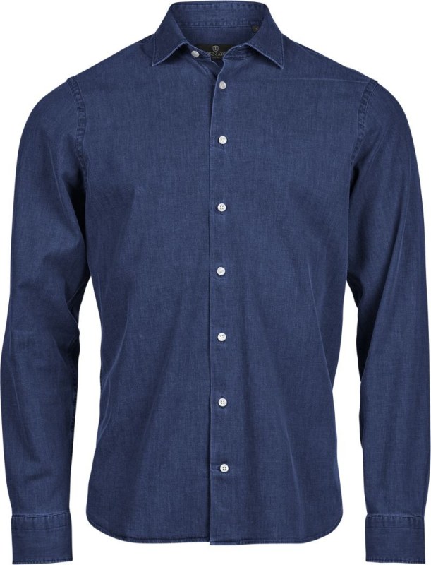 Tee Jays TJ 4004 Denim košile s dlouhým rukávem 18.4004 blue denim