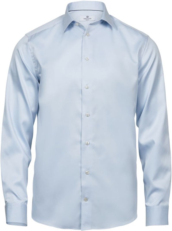 Tee Jays TJ 4020 Luxusní keprová košile s dlouhým rukávem 18.4020 light blue