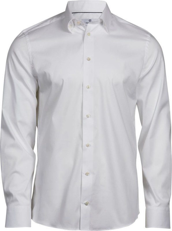 Tee Jays TJ 4024 Luxusní elastická košile s dlouhým rukávem 18.4024 white