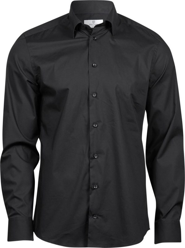 Tee Jays TJ 4024 Luxusní elastická košile s dlouhým rukávem 18.4024 black
