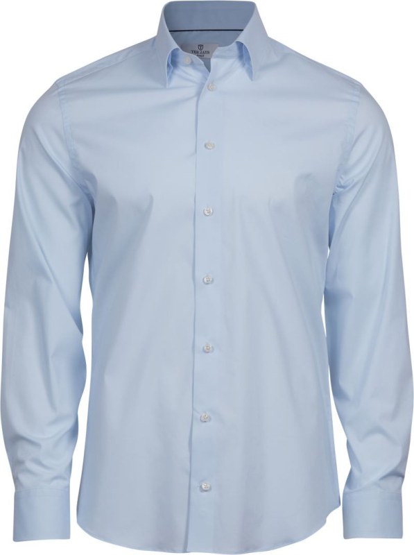 Tee Jays TJ 4024 Luxusní elastická košile s dlouhým rukávem 18.4024 light blue