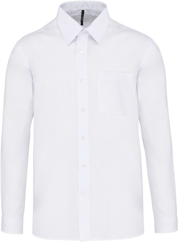 Kariban K 545 Popelínová košile "Jofrey" s dlouhým rukávem 20.K545 white
