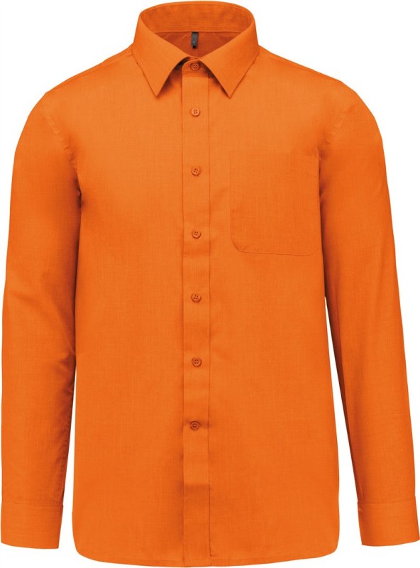Kariban K 545 Popelínová košile "Jofrey" s dlouhým rukávem 20.K545 orange