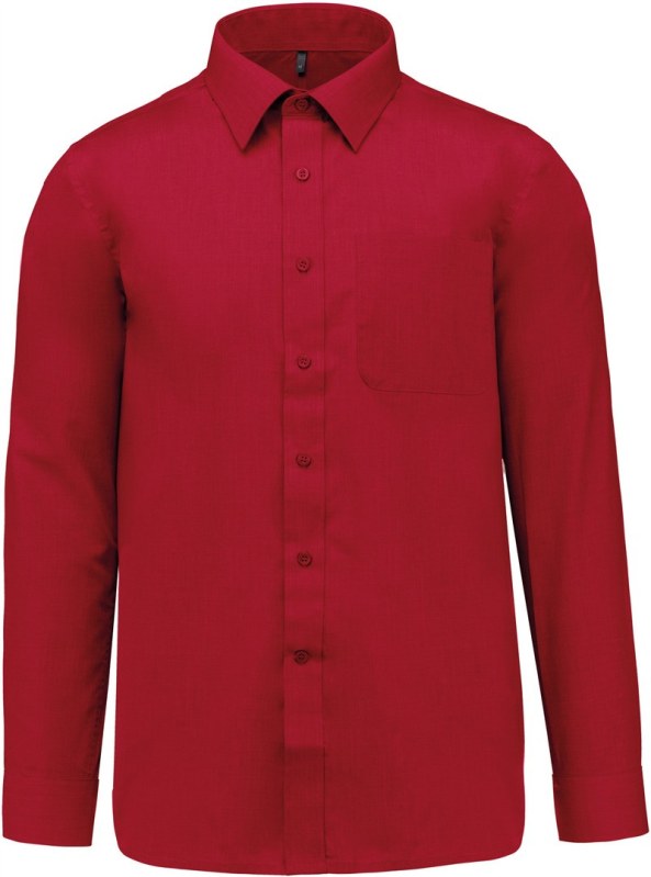 Kariban K 545 Popelínová košile "Jofrey" s dlouhým rukávem 20.K545 classic red