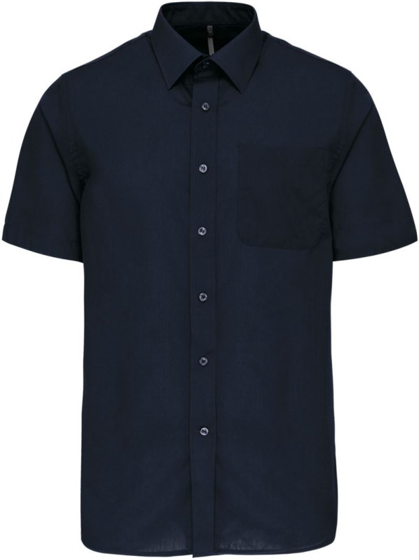 Kariban K 551 Popelínová košile "Ace" s&nbsp;krátkým rukávem 20.K551 navy - Dámské oblečení košile
