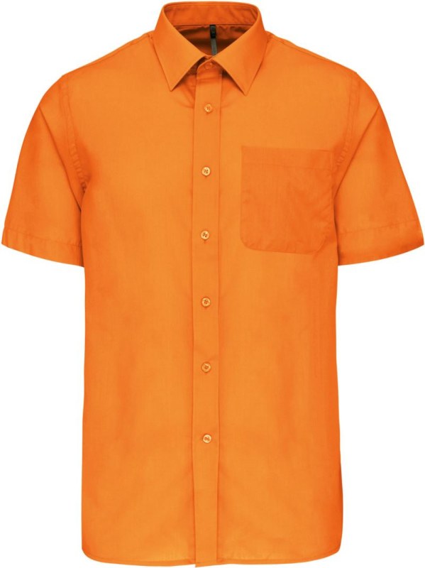 Kariban K 551 Popelínová košile "Ace" s krátkým rukávem 20.K551 orange