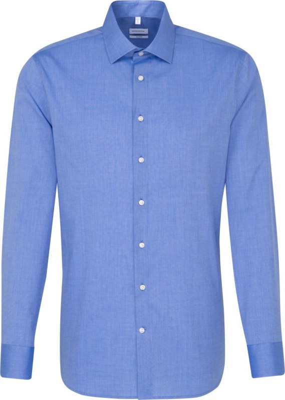Seidensticker Shirt Shaped LSL Košile s dlouhým rukávem 78.1000 mid blue