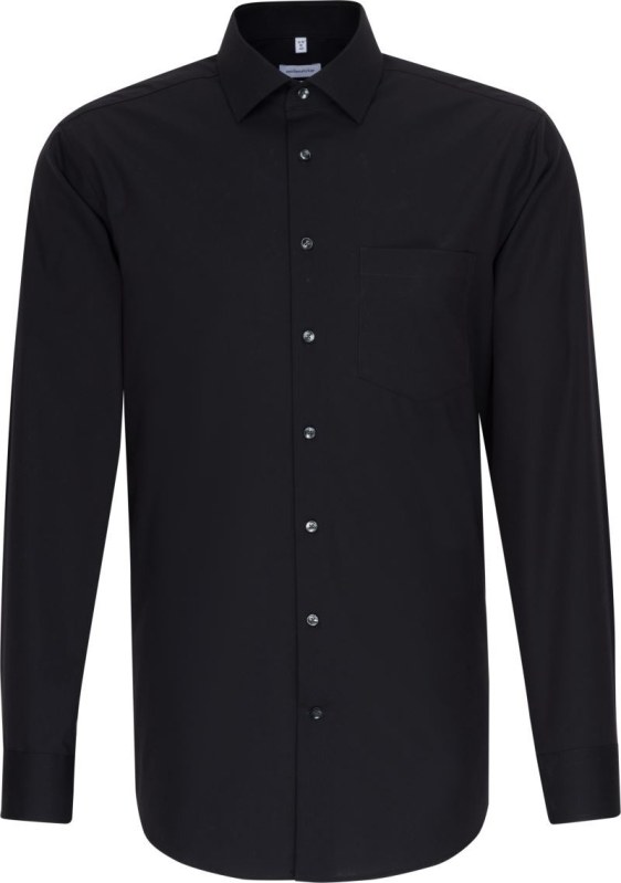 Seidensticker Shirt Regular LSL Košile s dlouhým rukávem 78.3000 black