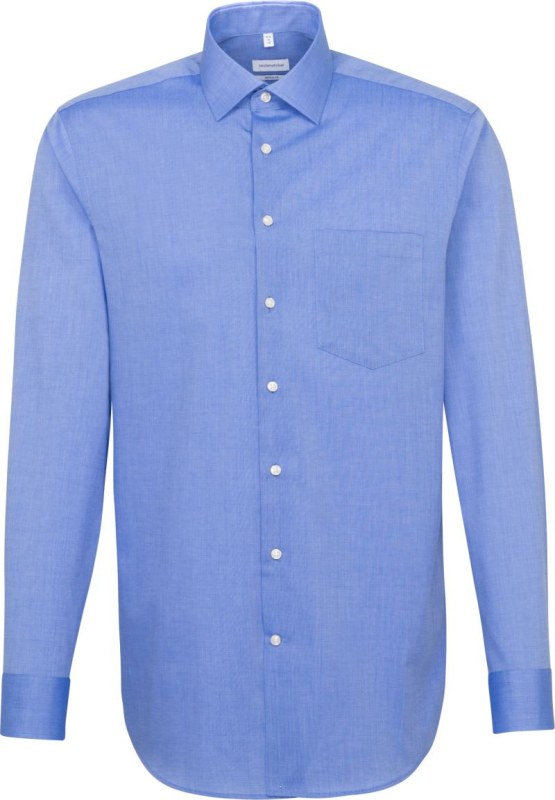 Seidensticker Shirt Regular LSL Košile s dlouhým rukávem 78.3000 mid blue