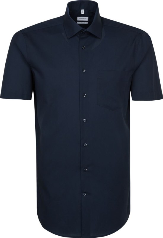 Seidensticker Shirt Regular SSL Košile s krátkým rukávem 78.3001 navy