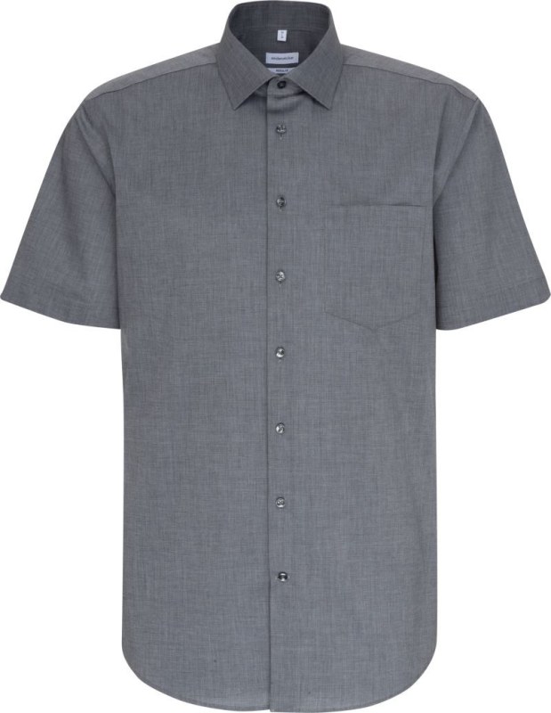 Seidensticker Shirt Regular SSL Košile s krátkým rukávem 78.3001 anthracite