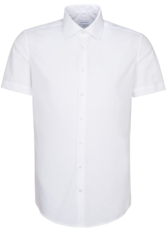 Seidensticker Shirt Slim SSL Košile s krátkým rukávem 78.6521 white