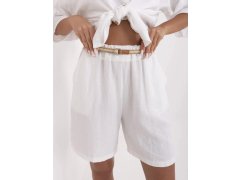 Dámské šortky MI SN 6620.72P bílé - F.Moda