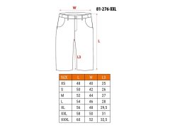 Šortky PREMIUM, 62 % bavlna, 35 % polyester, 3 % elastan, velikost XXL