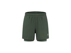 Rogelli šortky 2v1 ESSENTIAL zelené 2XL