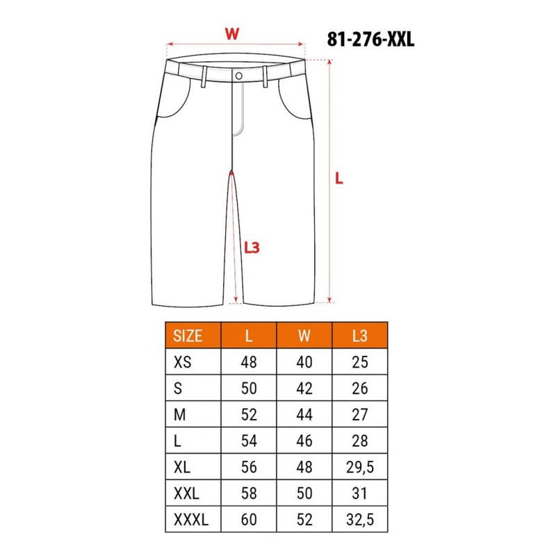 Šortky PREMIUM, 62 % bavlna, 35 % polyester, 3 % elastan, velikost XXL - Dámské oblečení kraťasy