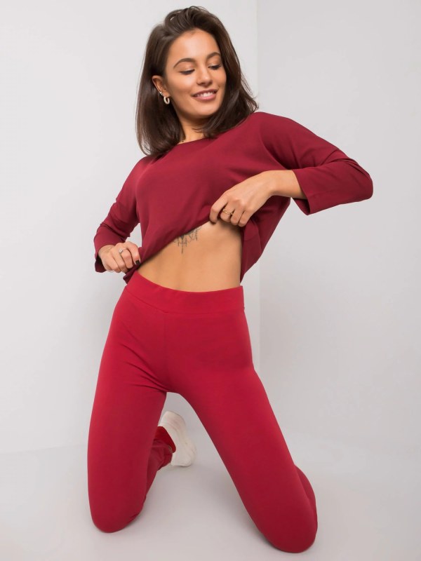 Dámské legíny RV LG 2850.24P Bordó - FPrice - Dámské oblečení legíny