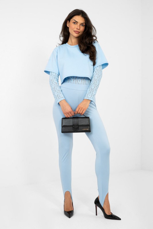 Dlouhé legíny s vysokým pasem model 224110 Rue Paris