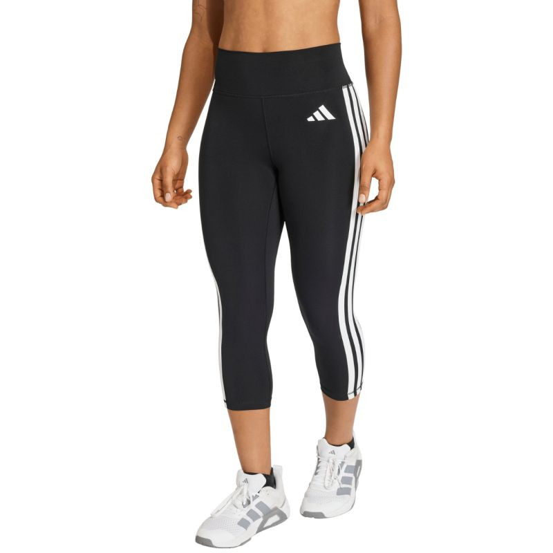 Dámské legíny adidas 3/4 Optime Essentials Workout 3-Stripes černé KE6062