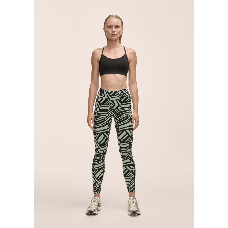 Dámské legíny Casall Essential Printed Tights, zelené