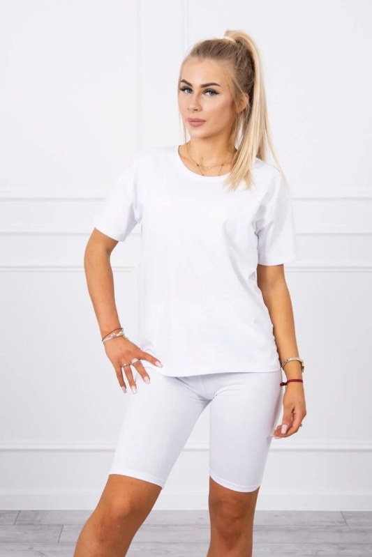 Bílý set top+legíny