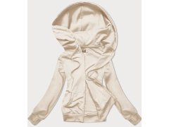 Dámská rozepínací mikina v&nbsp;barvě ecru 68W08- J.Style