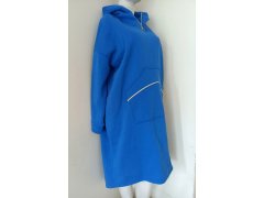 Dámská dlouhá teplá mikina 1111.1 modrá - FPrice