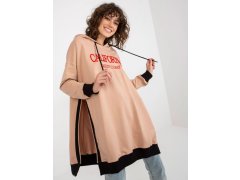 Dlouhá mikina VI BL 327.70P hnědá - FPrice