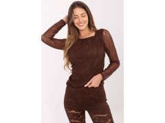 Hedvábná blůza s&nbsp;krajkou model 220321 Italy Moda