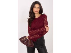 Hedvábná blůza s krajkou model 222455 Italy Moda