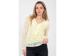 Hedvábná blůza s&nbsp;krajkou model 223840 Rue Paris