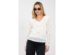 Hedvábná blůza s&nbsp;krajkou model 223842 Rue Paris