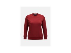 Mikina Peak Performance W Original Small Logo Crew bordó