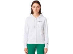 Dámská mikina Champion s&nbsp;kapucí na zip bílá 118406 WW001