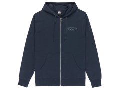 Mikina s&nbsp;kapucí a&nbsp;zipem Quiksilver Chest Logo EQYFT05135-KTP0, tmavě modrá, velikost M