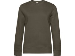 B&C QUEEN Crew Neck_° Dámská mikina 01.W01Q khaki