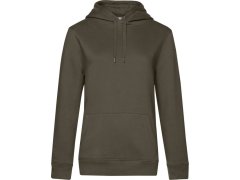B&C QUEEN Hooded_° Dámská mikina s&nbsp;kapucí 01.W02Q khaki